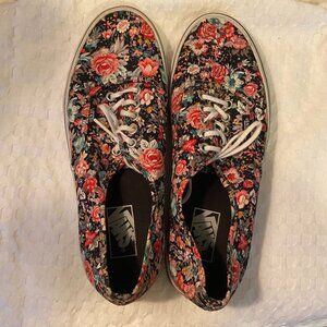 Vans low-top Dark Floral Print Canvas US Women's 10 Men's 8.5
